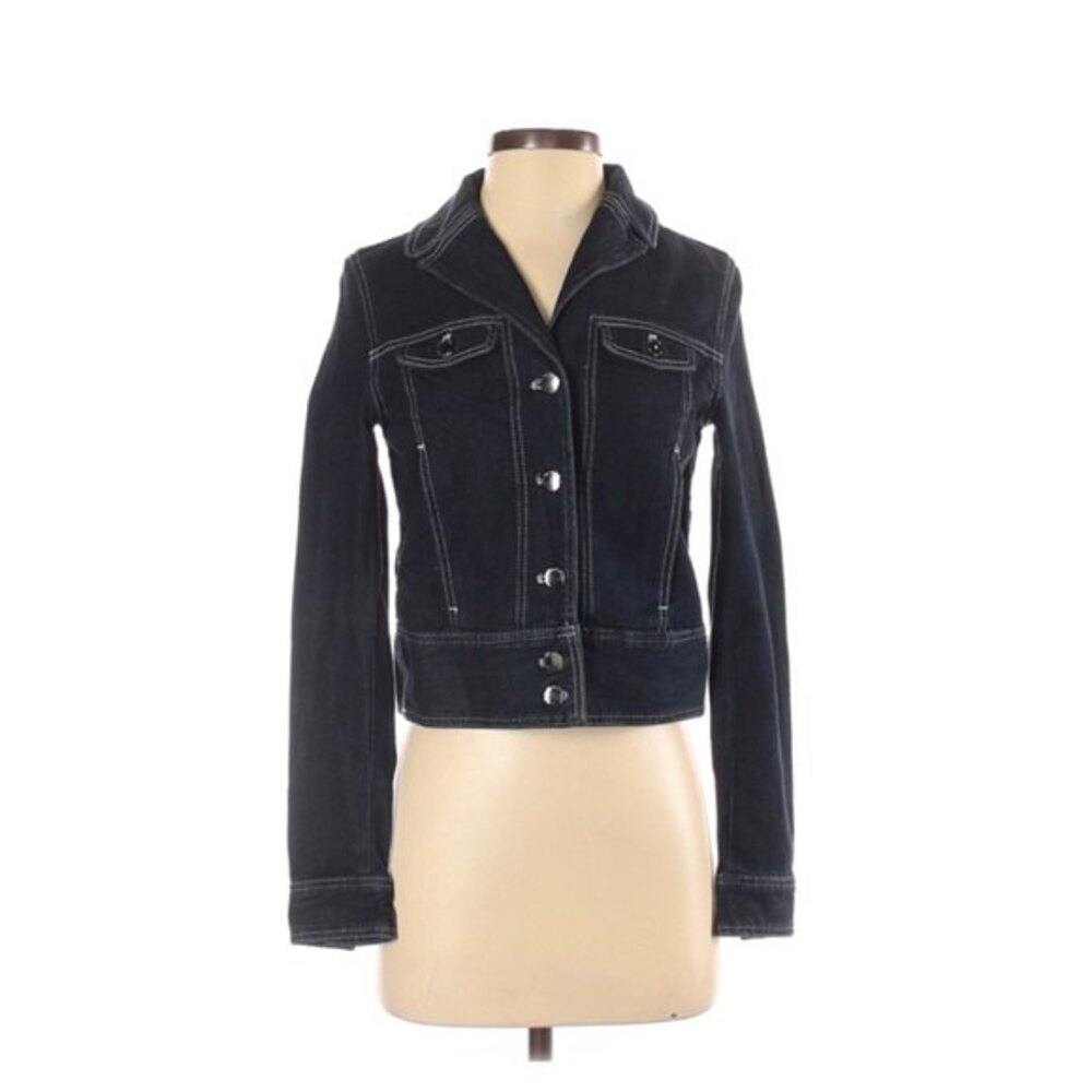 T Tahari women's Long Sleeve Denim Jacket SIZE XS
